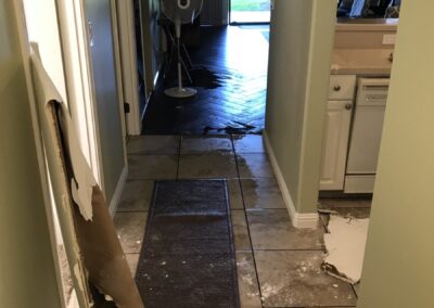 water leak damage