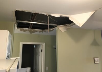 ceiling damage from water leak